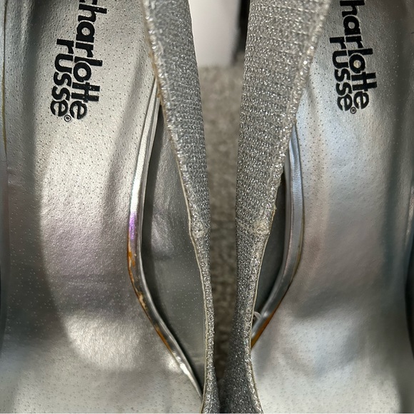 Sparkly Silver Heels - Picture 8 of 9